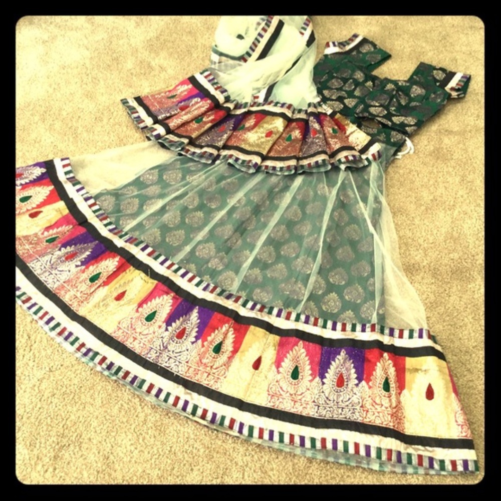 Women's Green Lehenga Choli